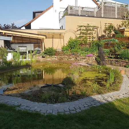 Wohnung Mit Sauna, Garten & Schwimmteich Bietigheim-Bissingen Bagian luar foto